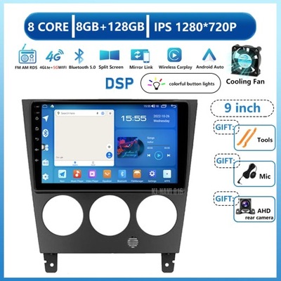 NAVEGACIÓN GPS ANDROID 13 CARPLAY PARA SUBARU IMPREZA GD GG 2002-2007  