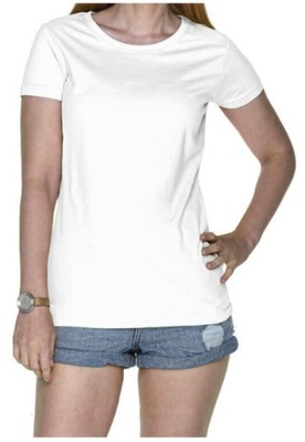Koszulka damska t-shirt biały L