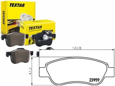 Tex2395901 тормозные колодки ham. citroen перед c1/107/aygo фото №1