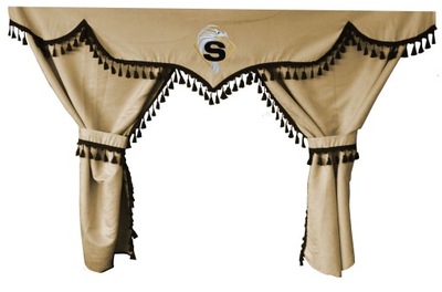 Штори вікон фіранка do кабіна tir scania r комплект фото №1