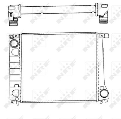 NRF 51349 CHLODNICA, SISTEMA DE REFRIGERACIÓN DEL MOTOR  