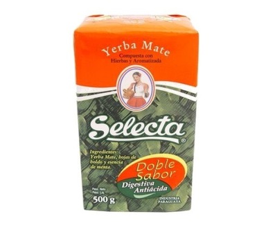 Yerba Mate Selecta Doble Sabor - 500g menta y bold