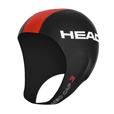 Czepek pływacki HEAD Neo 3 black/red L-XL