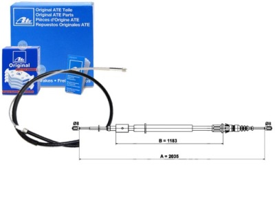 Трос тормоза ручного citroen c4 coupe 2.0 vtr l фото №1