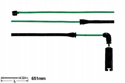 ДАТЧИК KLOCK. ГАЛЬМІВНИЙ BMW 3 E46 98-06 ПЕРЕД (651MM) ATE ATE24.8190-0227