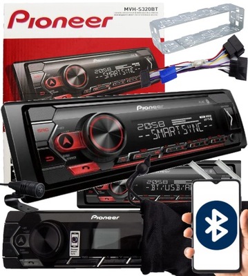 Pioneer mocne радіо автомобільні bluetooth 4x50w фото №1