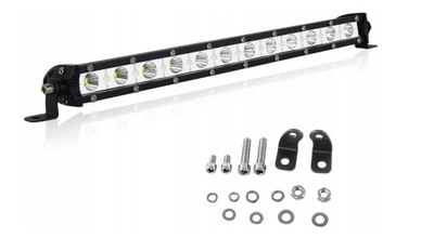 Молдинг световая led 33cm 36w 3600lm противотуманная фара прожектор лампа рабочая 12v фото №1