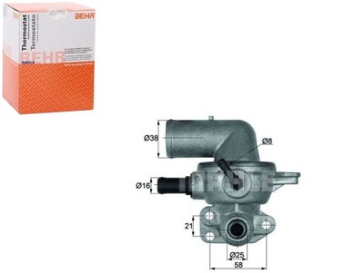 D81A3D MAHLE TERMOSTATO LÍQUIDO REFRIGERANTE (88°C, W OBUDOWIE) CONVIENE DO: CHR  