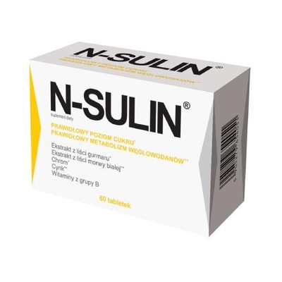 N-Sulin 60 tabl. Prawidłowy poziom cukru MORWA