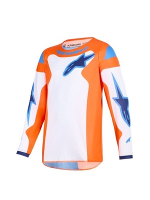 BLUZA DZIECIĘCA NA CROSSA ALPINESTARS YOUTH FLUID GRID ORANGE/BLUE S