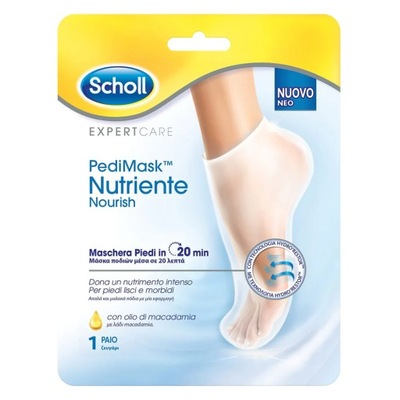 Scholl Pedimask Maska do stóp z olejkiem makadamia - 1 para