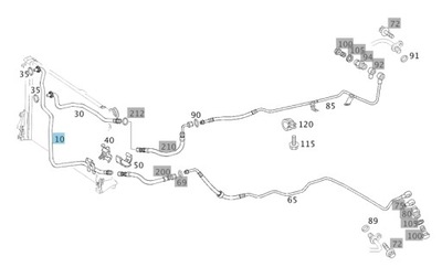 ПРОВОД МАСЛЯНЫЙ РАДИАТОРА ASB ВЕРХНИЙ W211, W219 фото