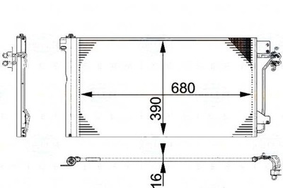 Behr hella конденсатор кондиціонера vw multivan mk v фото №1