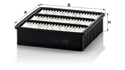 Фільтр повітря mann-filter c 2136/1 фільтр повітря фото №1