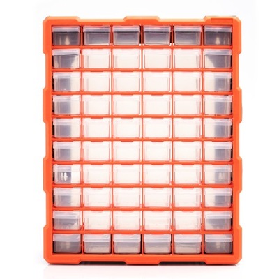 ORGANIZADOR WARSZTATOWY 60 SZUFLADEK KUWETY K-504 13,8X4,8X3,4CM  