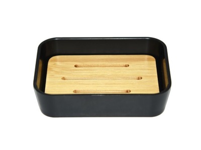 Mydelniczka wolnostojąca czarna, bambus