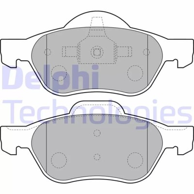 DELPHI LP1714 КОМПЛЕКТ КОЛОДОК ТОРМОЗНЫХ, ТОРМОЗА TARCZOWE