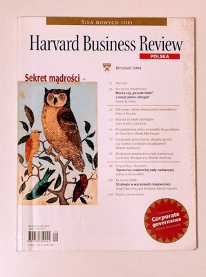 HARVARD BUSINESS REVIEW POLSKA WRZESIEŃ 2004