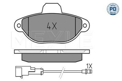 MEYLE 025 214 3617/PD JUEGO ZAPATAS DE FRENADO  