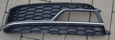 Решётка бампера audi s5 8t0 нет s line хром левая фото №1