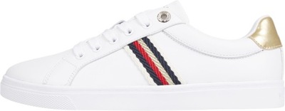 TOMMY HILFIGER BUTY DAMSKIE SNEAKER BIAŁE r.37