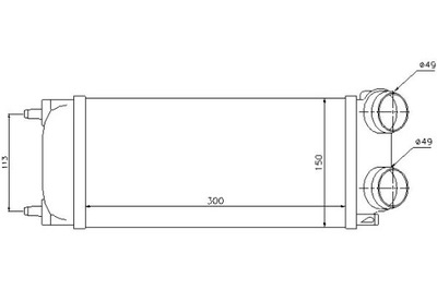Nissens інтеркулер citroen c4 c4 grand picasso i фото №1