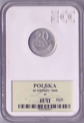 POLSKA - 20 groszy z 1949 roku.