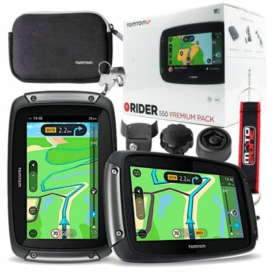 NAWIGACJA TOMTOM RIDER 550 PREMIUM PACK GPS 4.3'