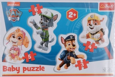 Psi Patrol puzzle baby Chase Skye Rubble Rocky