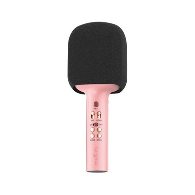 Bezprzewodowy mikrofon z głośnikiem Bluetooth Maxlife MXBM-600 różowy ZW