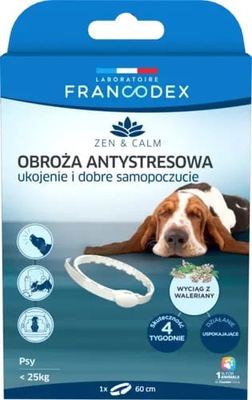 FRANCODEX obroża ANTYSTRESOWA dla psa z walerianą