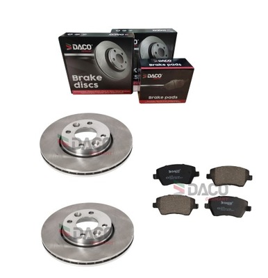 DISCS + PADS MICRA K12 NOTE CLIO III FRONT DACO  