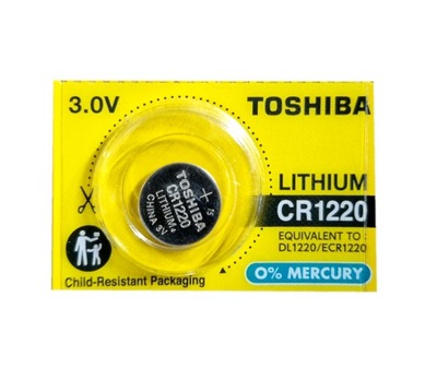 BATERIA Litowa Guzikowa TOSHIBA CR1220 3V 1szt