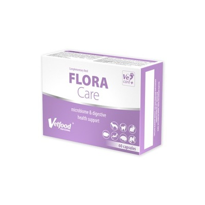 Vetfood Flora Care 60 kapsułek biegunka pies kot