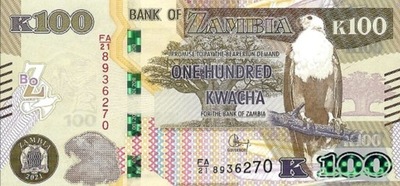 Zambia 100 kwacha Bawół 2021 P-61c