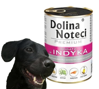 Mokra karma dla psa Dolina Noteci Premium BOGATA W INDYKA 400g