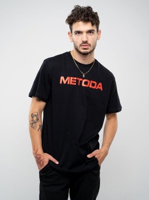 T-SHIRT Z KRÓTKIM RĘKAWEM METODA SPORT Czarna M