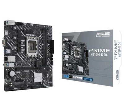 Płyta główna ASUS PRIME H610M-K D4 DDR4 micro ATX Intel socket 1700 2x DDR4