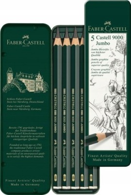 Zestaw ołówków Jumbo 5 szt. 9000 Faber