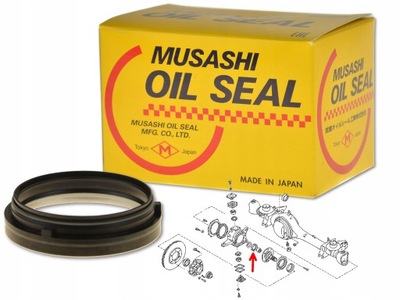 Nissan patrol gr y61 97- ущільнювач шкворень ступиця фото №1