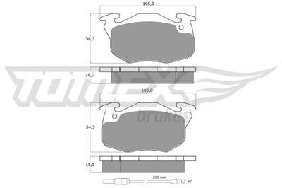 КОЛОДКИ HAM.PEUGEOT 106.205,305