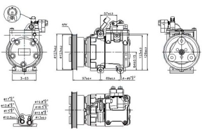 Nissens компрессор кондиционера hyundai accent ii 1 фото №1