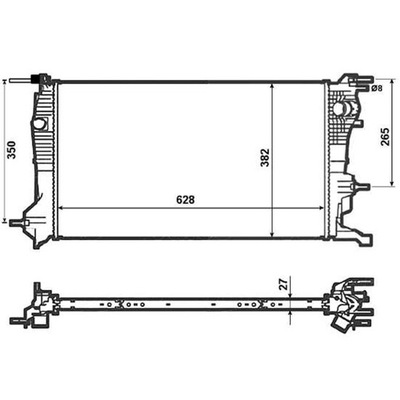 NRF AUŠINTUVAS RENAULT MEGANE III 08- SCENIC 09- 