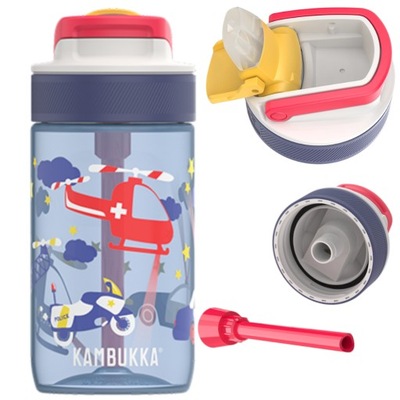 Kambukka butelka na wodę bidon szkolny ze słomką Lagoon 400ml Police Patrol