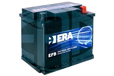 ERA AKUMULIATORIUS 55AH 480A 12V + P SYSTEM START&STOP EFB ECM 