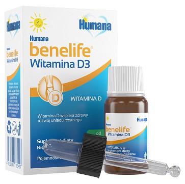 HUMANA BENELIFE WITAMINA D3 dla dzieci 5 ml