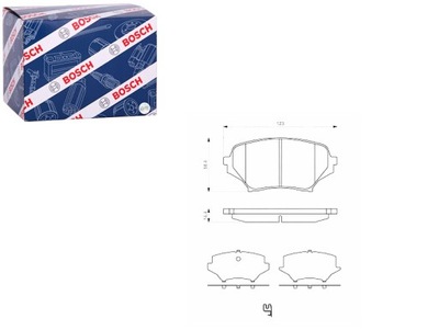 КОЛОДКИ ГАЛЬМІВНІ ПЕРЕД MAZDA MX-5 III 1.8 2.0 03.05-12.14 BOSCH