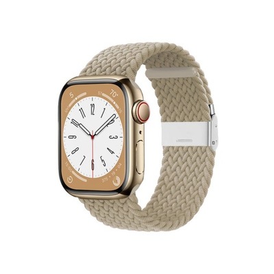 Crong Pleciony pasek do Apple Watch 38/40/41 mm (kamienny beż)