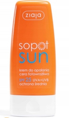 ZIAJA SOPOT SUN KREM OCHRONNY DO OPALNIA SPF 25