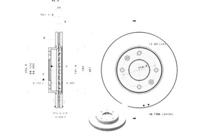 Тормозные диски тормозные 2szt. hyundai elantra matrix 1.5d фото №1